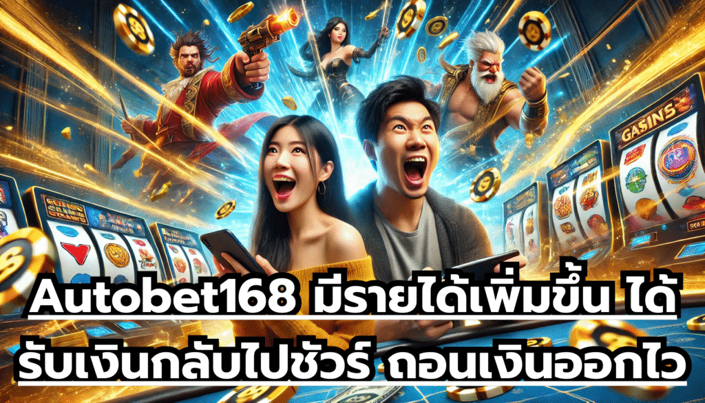 Autobet168 มีรายได้เพิ่มขึ้น ได้รับเงินกลับไปชัวร์ ถอนเงินออกไว