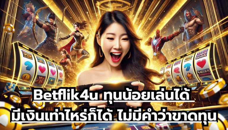 Betflik4u ทุนน้อยเล่นได้ มีเงินเท่าไหร่ก็ได้ ไม่มีคำว่าขาดทุน