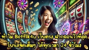 ทำไม Betflik4u เว็บตรง ฝากถอนไวที่สุด โบนัสจัดเต็มๆ ได้ทุกเวลา 24 ชั่วโมง-3