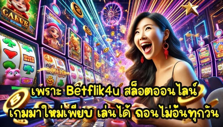 เพราะ Betflik4u สล็อตออนไลน์ เกมมาใหม่เพียบ เล่นได้ ถอนไม่อั้นทุกวัน-1
